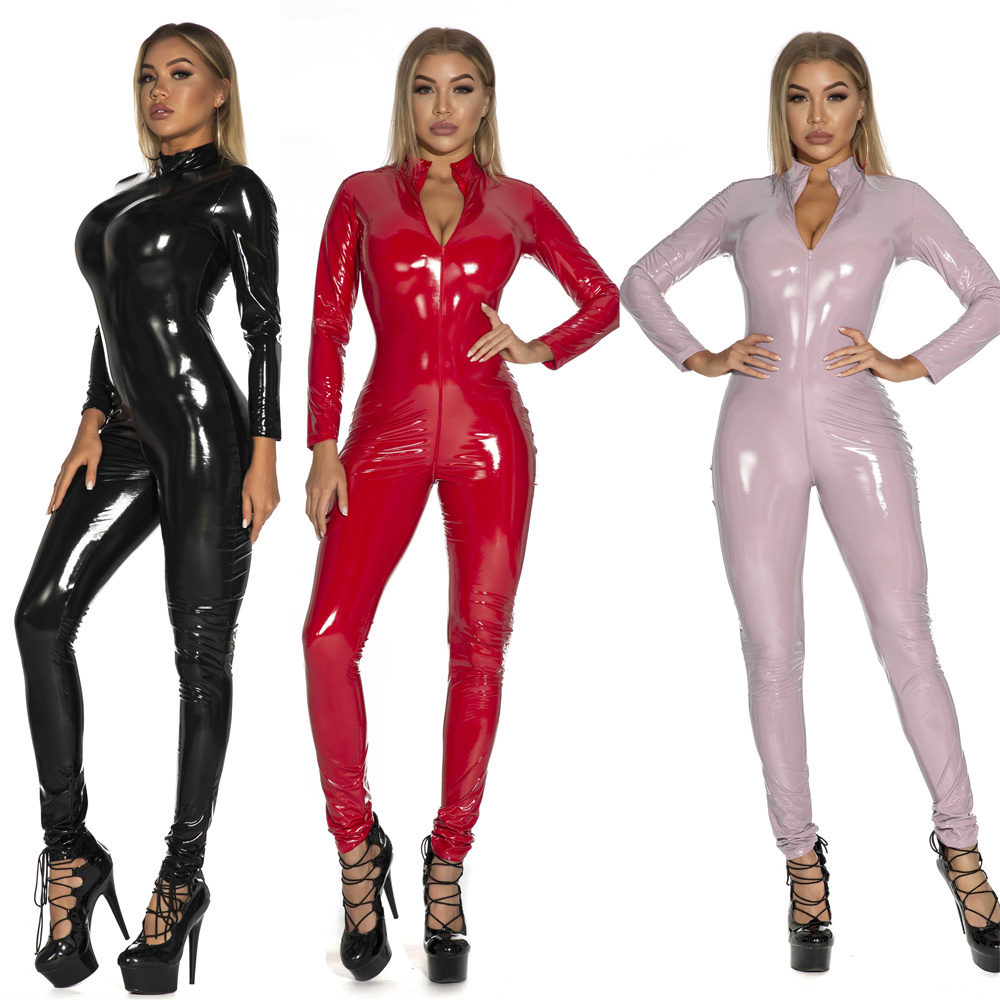 Sewing Latex - Tuta da donna sexy in ecopelle