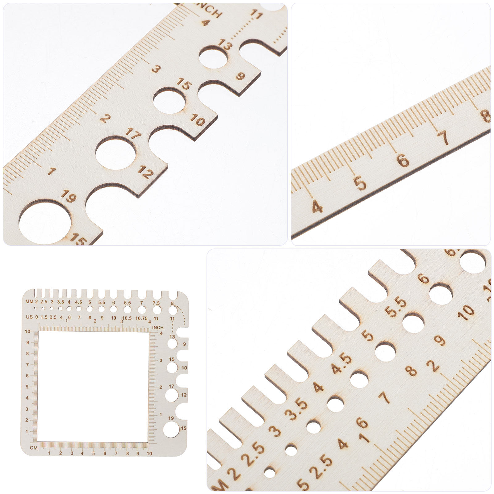 2 pezzi di righello in legno p - Sewing Gauge Ruler recensione e prezzo